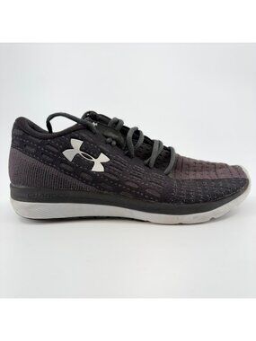 Under Armour Threadborne Slingflex Womens Size 8 Black Running Shoes Sneakers
